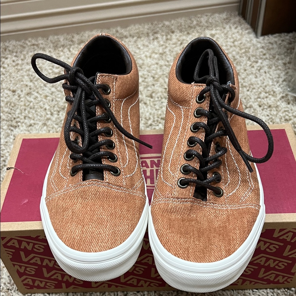 Vans womens Tan Canvas Sneakers